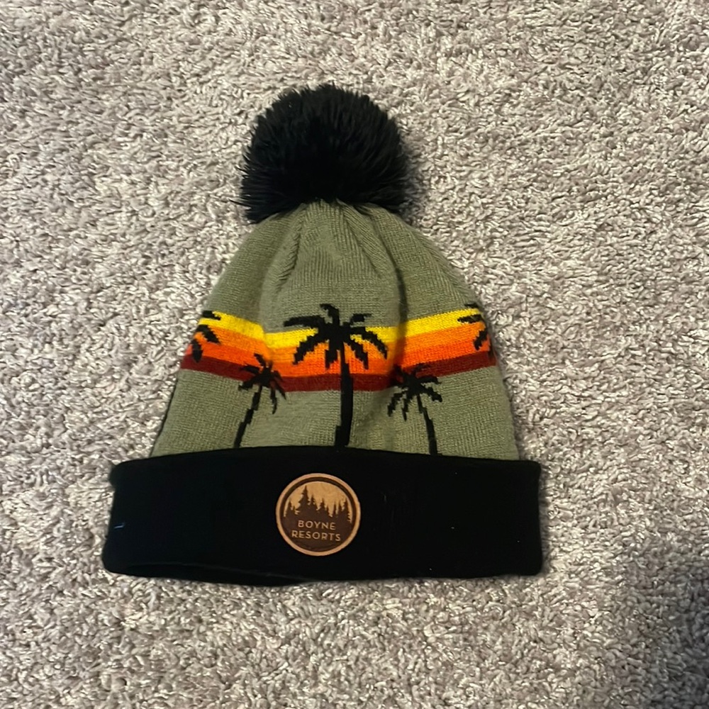 Winter Pom Pom Hat **BARELY USED**